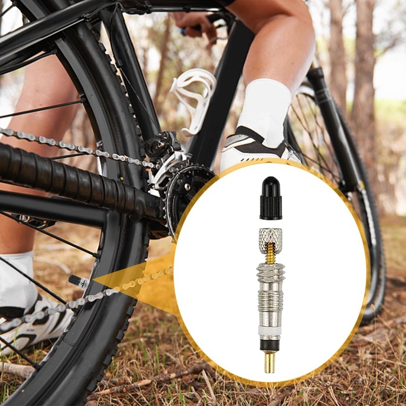 20pcs French Presta Valve Core Kit, Bicycle Valve Adapter with