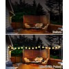 2 Pack String Light Poles for Deck, 5Ft Heavy-Duty Metal