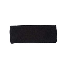 FosterNatur, Merino Headband with Cotton Lining, 100% Wool, black