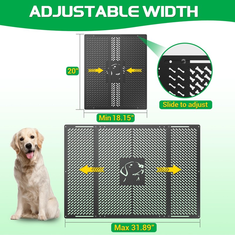 Aluminum RV Screen Door Protector for Dogs, Camper Door Screen