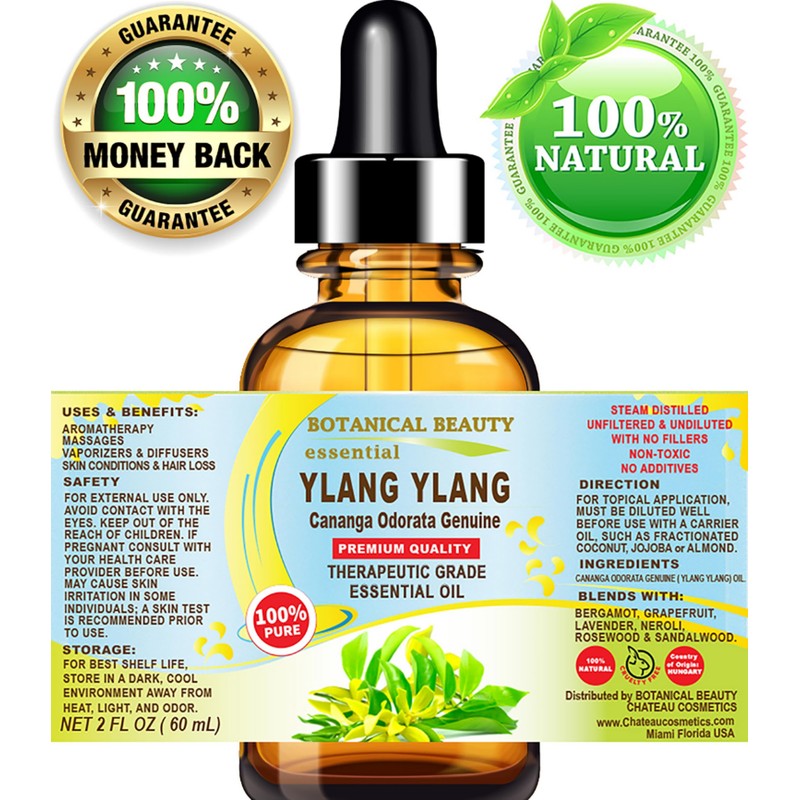 Botanical Beauty YLANG YLANG Essential Oil 100% Pure Natural Undiluted