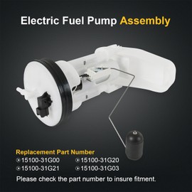 15100-31G00 Fuel Pump Assembly Compatible with 2005-2021 Suzuki King Quad ATV LTA450 500 700 750 Replaces#15100-31G20, 15100-31G21, 15100-31G03