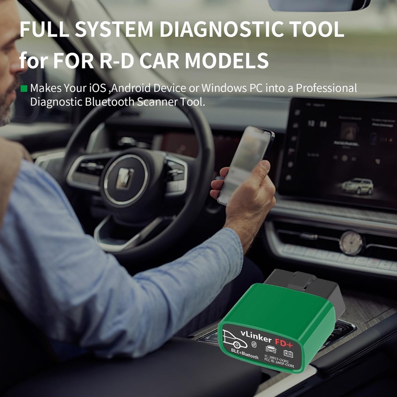 V-gate vLinker FD+ OBDII Scanner OBD2 Bluetooth Automotive Scanner Diagnostic