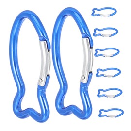 Clips De Seguridad 8 Mosquetones Mini Aluminio para Uso Diario y Actividades Aire