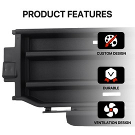 KARPAL Front Bumper Lower Grille Compatible with 2021-2023 Ford F150 Textured Black 3.3L/5.0L Replaces ML3Z17B968AB FO1044125