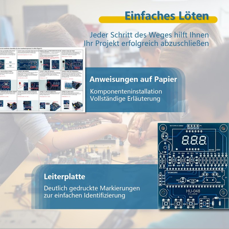 EIELE Ultrasonic Distance Meter for Soldering, Adjustable Alarm Distance, Ultrasonic