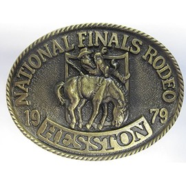 Hesston 1979 National Finals Rodeo Vintage Adult Belt Buckle