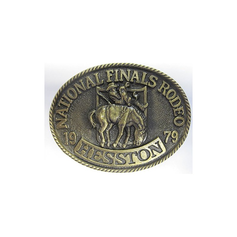 Hesston 1979 National Finals Rodeo Vintage Adult Belt Buckle