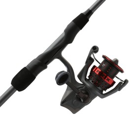 Abu Garcia 6'10" Max Elite Spinning Reel and Fishing Rod Combo, Size 2500 Reel, 10 Stainless Steel Ball Bearings, Carbon Matrix Drag System, 30 Ton Graphite Rod Blank