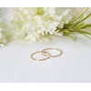 Set of 2 Gold Stacking Rings in Hammered and Smooth
