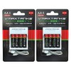 VMAX AA-4CH Ni-Zn Rechargeable AA 4 Pack Batteries for High