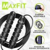 Cuerda para saltar MAXFIT, Fácilmente Ajustable Manijas Cómodas, 300CM Cable,