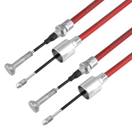 THE DRIVE 2 x Brake Cable Suitable for AL-KO Wheel Brake from Year 97 | Longlife | 26 mm Bell and Quick Assembly Nipple | Bowden Cable Pulley | (HL 1620 mm/GL 1816 mm)