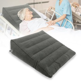 GBH-MED Inflatable Bed Wedge Pillow for Back, Legs, Calf, Sleeping Back Rest Post-Surgery Elevation Nursing Support Supplies for Bedridden Elderly Pregnant Patient, 23" L x 22" W x 7" H