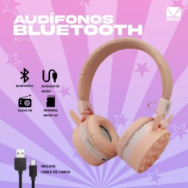 Maíz Audifonos Bluetooth Diadema Gato Orejas Kawaii Pop It