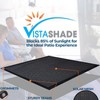 ShadePro - 13' x 7' Grey Zipless Vista Shade -