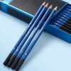YIBOOOM Pencils, 4B, 12 Pieces, Thick Lead, Hexagonal Axis, Writing