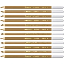 STABILO 1400/615"Carb0thello Chalk-Pastel" Colouring Pencil - Dark Ochre (Pack of 12)