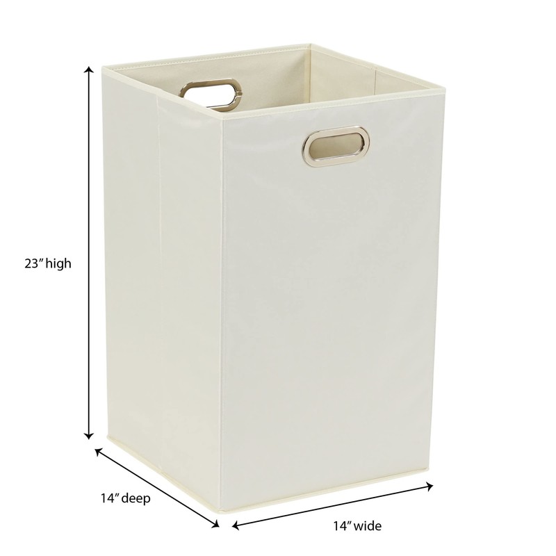 Household Essentials Folding Laundry Hamper, Natural