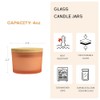 YZEROBAMB 12 Pack 4 OZ Thick Heat-Resistant Glass Candle Jars