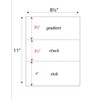 Zapco High-Security Check Paper, Blue w Complex Background Pattern, 8-1/2"