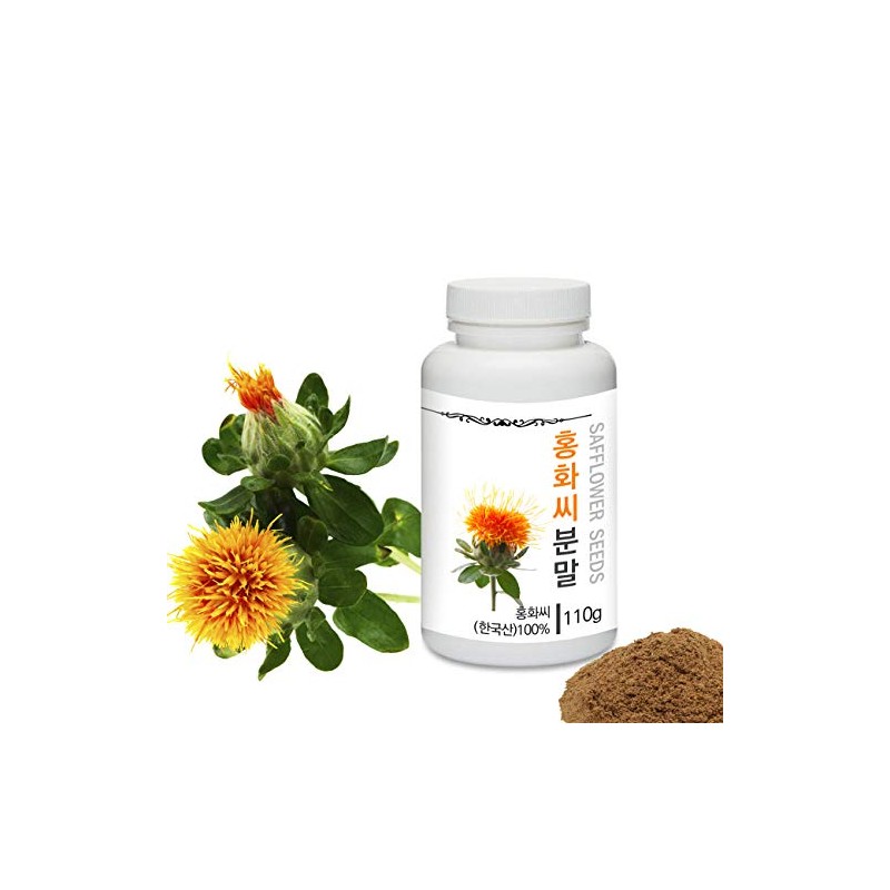 [Medicinal Herbal Powder] Prince Natural Safflower Seeds Powder/프린스 홍화씨분말, 3.9oz
