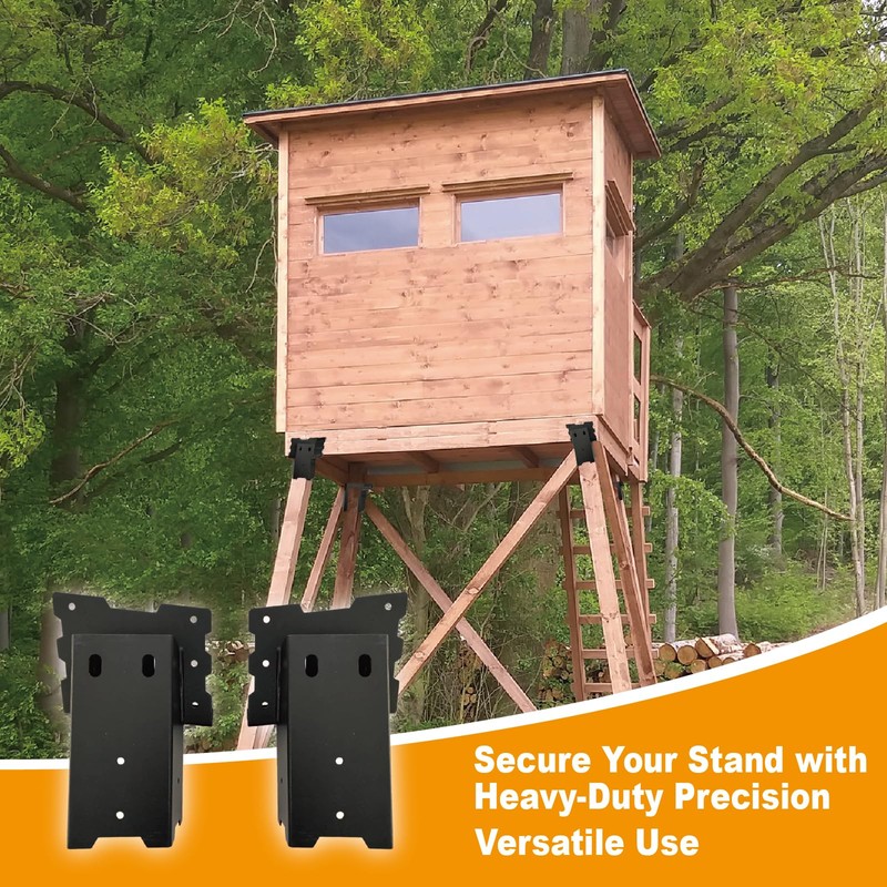4x4 Outdoor Multi-Use Angle Brackets,Platform Bracket for Hunting Blinds, Shooting