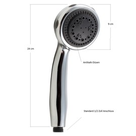 Hand Shower Set With Shower Head Holder Shower Head 8 Functions Shower Hose 200 cm SX10