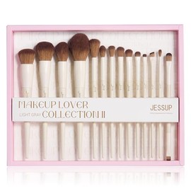 Jessup Set de Regalo 14 Brochas de Maquillaje para Rostro y Ojos T329-G                                                                               