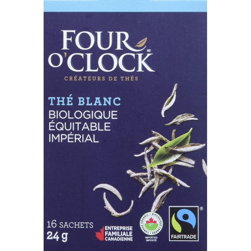 FourOClockTea Imperial White Tea, 6 Count