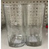 Libbey Set of 2- Vintage Libbey Crisa Clear Dimpled, Pinched