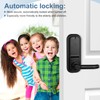 Outdoor Keyless Lock with Adjustable Deadlatch 2-3/8'' and 2-3/4'',Mechanical Combination
