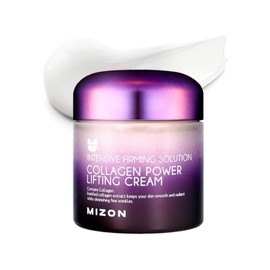 MIZON Crema Hidratante Facial con Colágeno Power Lifting 75 ml - crema facial de noche coreana reafirmante e hidratante con niacinamida, skincare coreano