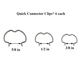 36 PCS 800-801 Quick Connector Clips, 12-3/8'', 12-1/2'', 12-5/8'', Transmission Cooler Line Clips, 3 Different Size