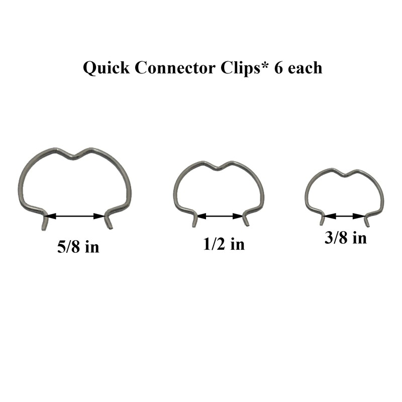 36 PCS 800-801 Quick Connector Clips, 12-3/8'', 12-1/2'', 12-5/8'', Transmission