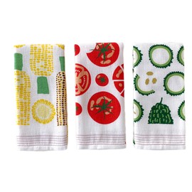 Contex: Towel Tenugui <59104-90>, Set of 3, Face Towel, Cloth Goyomi (Crushed Corn, Tonton Tomato, Crunchy Bitter Melon)