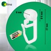 Rollina Curtain Hooks 8 mm (Pack of 100) - Curtain