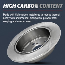 ALLCOMBO Rear 11.25 in (286mm) Disc Brakes Rotors and Ceramic Pads for 2009-2013 Subaru Forester, 2008-2014 Impreza, 2010-2014 Legacy, 2010-2014 Outback, 2013-2015 BRZ Replacement 31509 1114