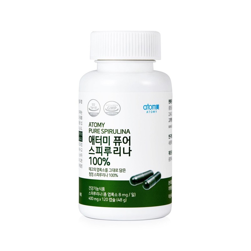 Atomy Pure Spirulina 100 (400mg x 120 capsules) / 애터미