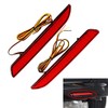 TOTMOX Back Bumper Reflectors Red Lens Red Light, Rear Bumper