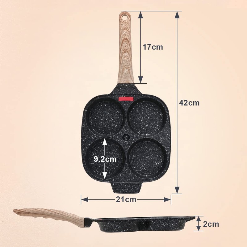 Bobikuke Egg Pan, Egg Frying Pan with Lid Nonstick 4