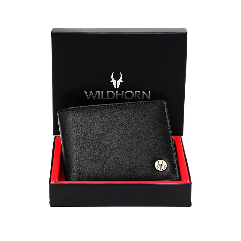 WILDHORN Leather Wallet, New Black 1