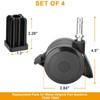 70360 Grill Locking Caster Wheels with Insert Kit Replacement Parts