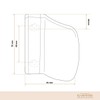 Plastic balcony door pull handle