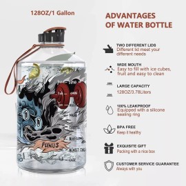 Funus Botella Motivacional Grande Funus De 1 Galón O 4.5litros Gym