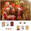 Set of 6 Christmas Cards with Envelopes, Mini Christmas Cards,
