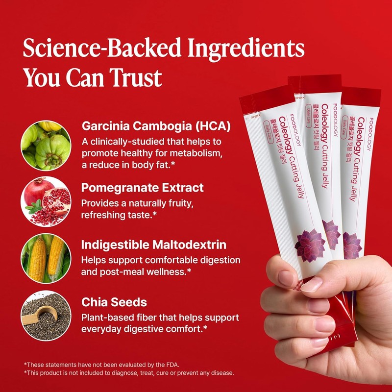 FOODOLOGY Coleology Cutting Stick Jelly Pomegranate – Garcinia HCA &
