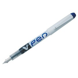 Pilot 631101203 - V-Pen Erasable Disposable Fountain Pen Blue PK12