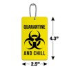 Biohazard Quarantine and Chill Luggage Card Suitcase Carry-On ID Tag