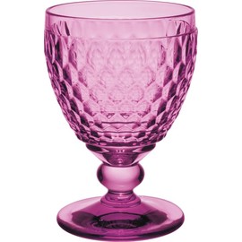 Villeroy & Boch Boston Berry Wine Goblet, Set of 4, 13.5 ozs, Made in Germany